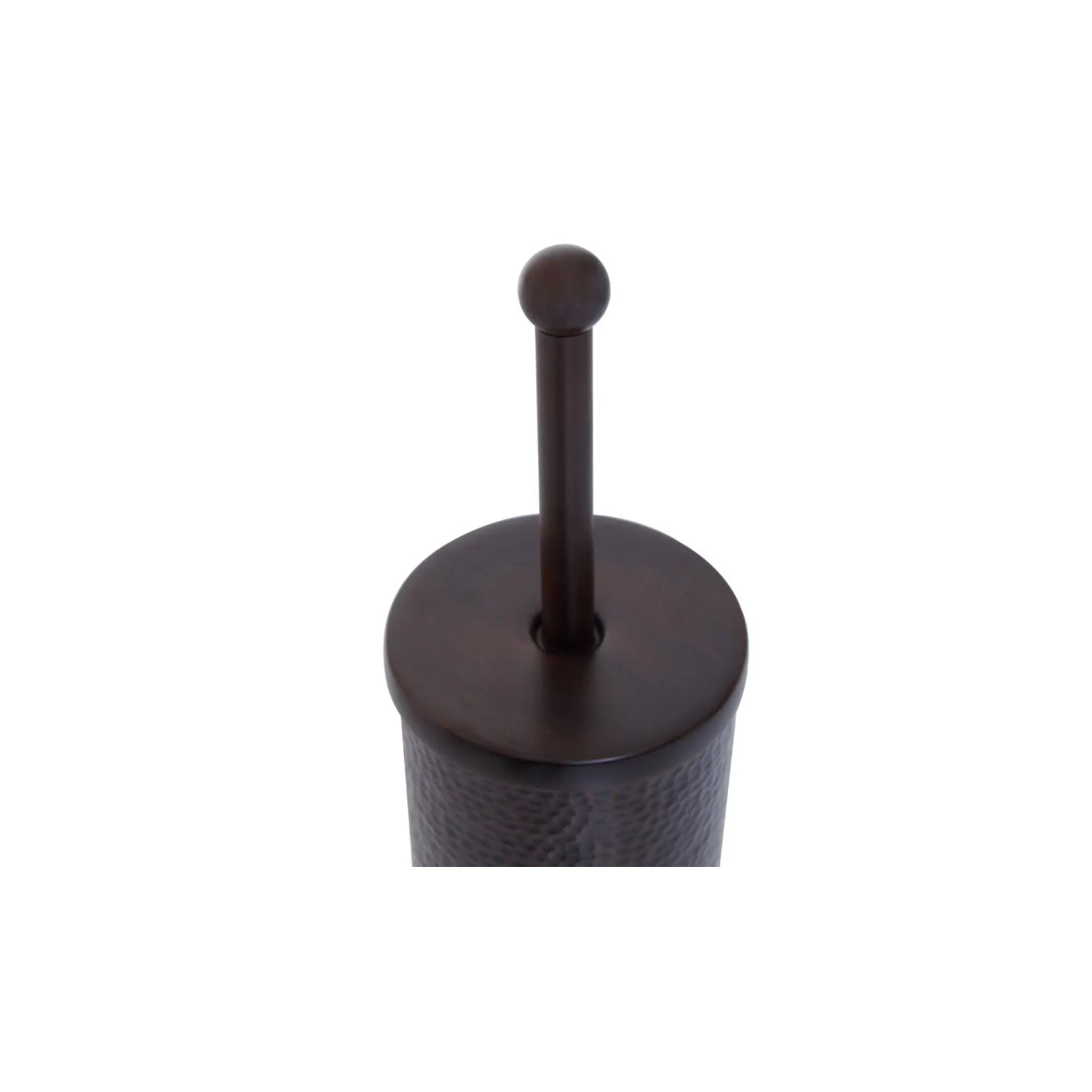 Hammered Pattern Dark Bronze Toilet Brush